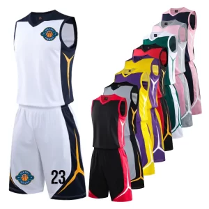 2023 Basketball Jersey Set for Men Custom Blank High Quality Sports Clothes College Man Training Basketball Uniforms Sportswear